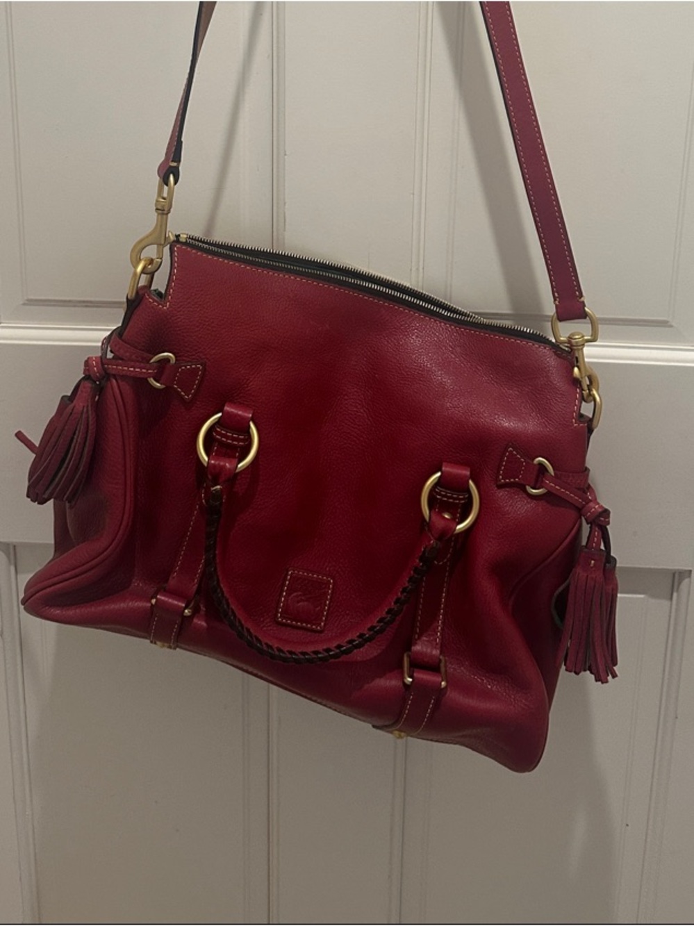 Dooney &Bourke Florentine Satchel Rare Dark Pink